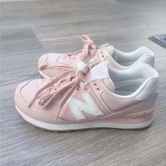 New Balance Shoes - New Balance Women's Light Pink and White Sneakers